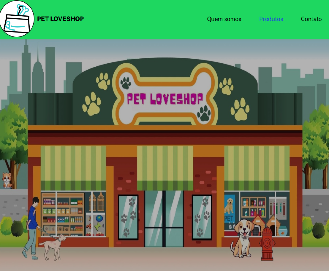 Projeto Landing Pet LoveShop